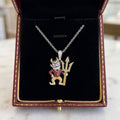 ASSD Solid Chain with Diamond Pendant HTTT
