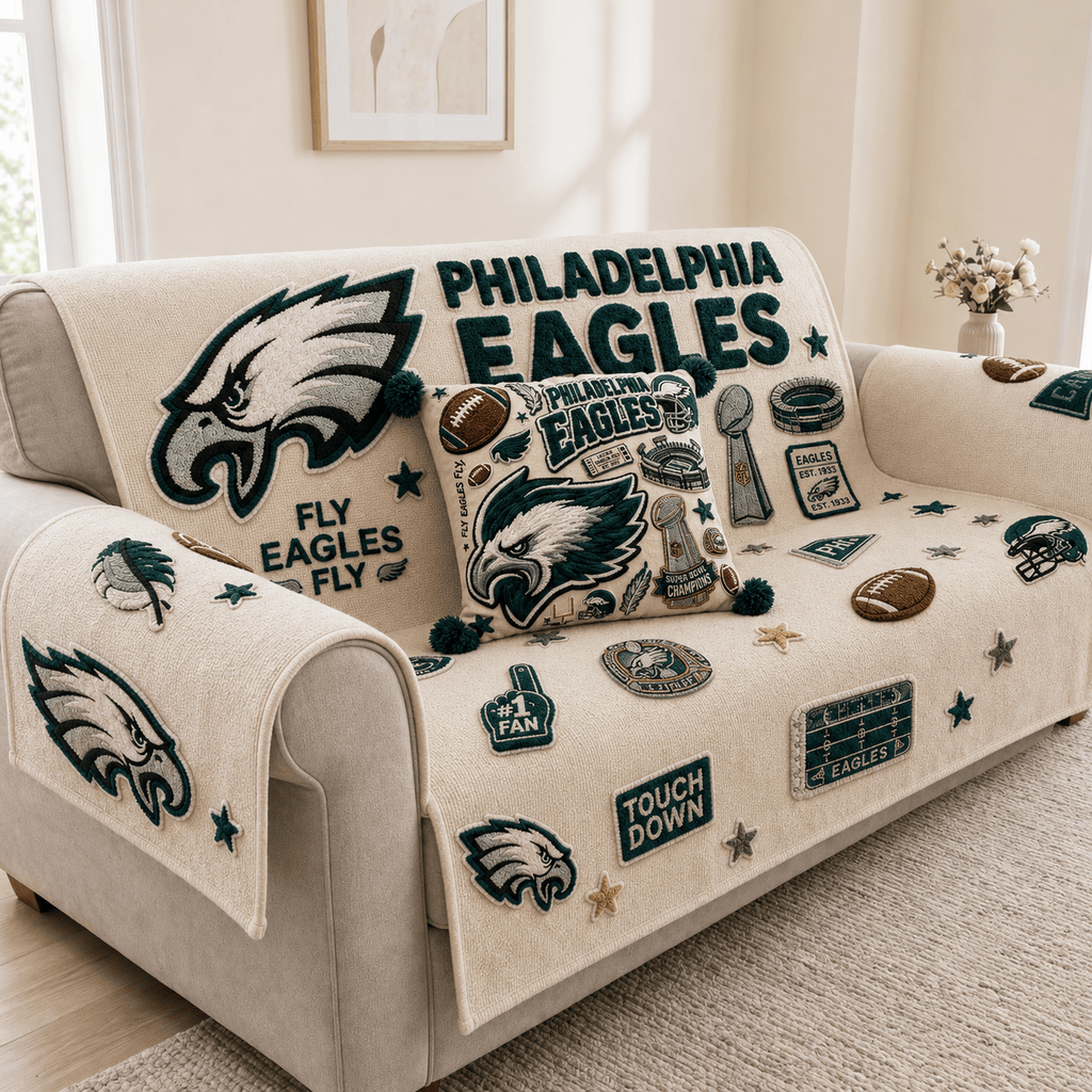 PLDE Tufted Sofa Cover & Pillow Set DNBN