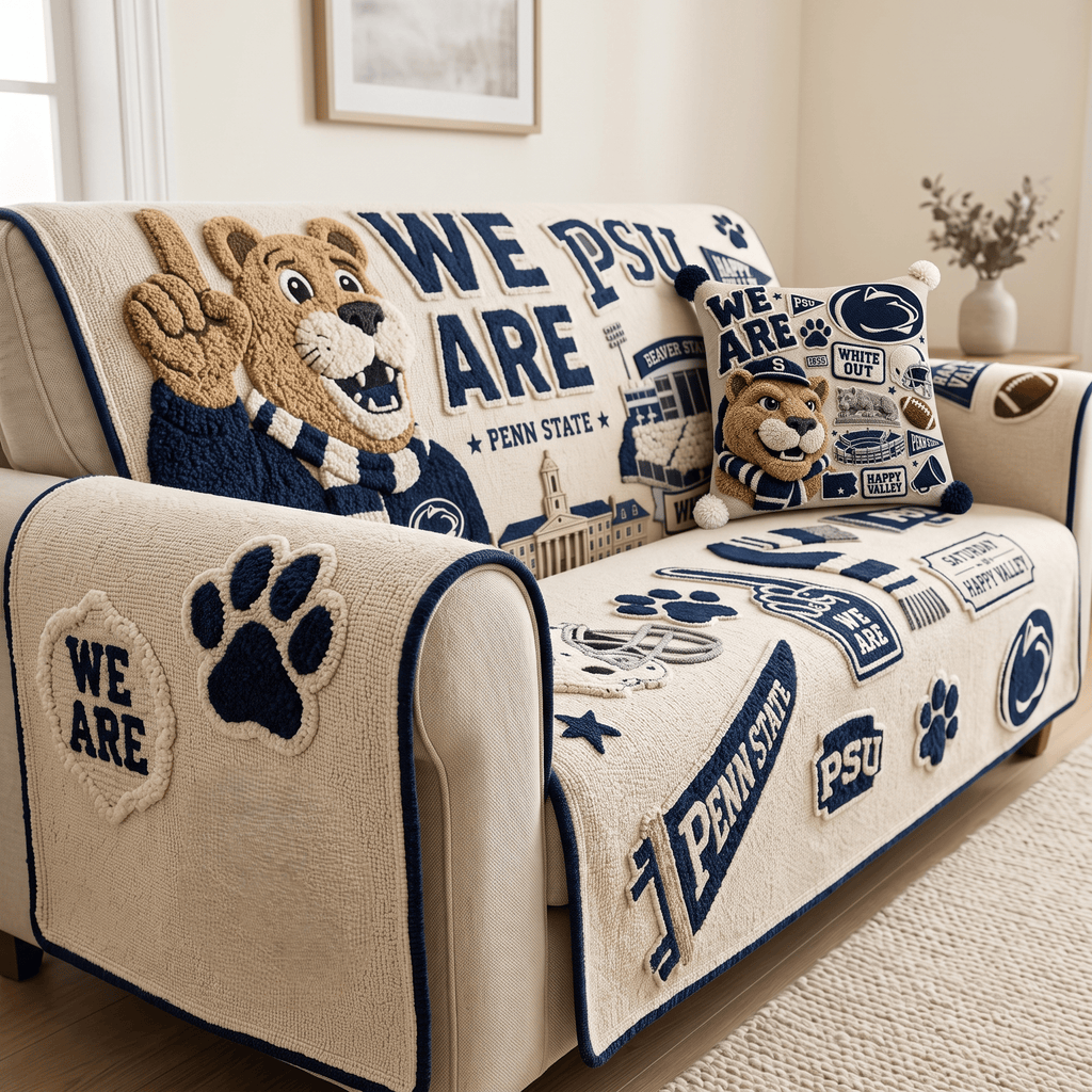 PSNL Tufted Sofa Cover & Pillow Set HTTT