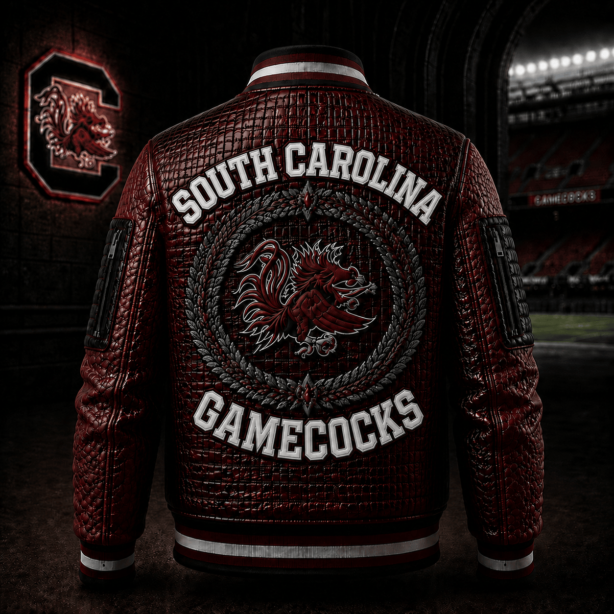 Premium SCG Leather Zipper Jacket PVNA