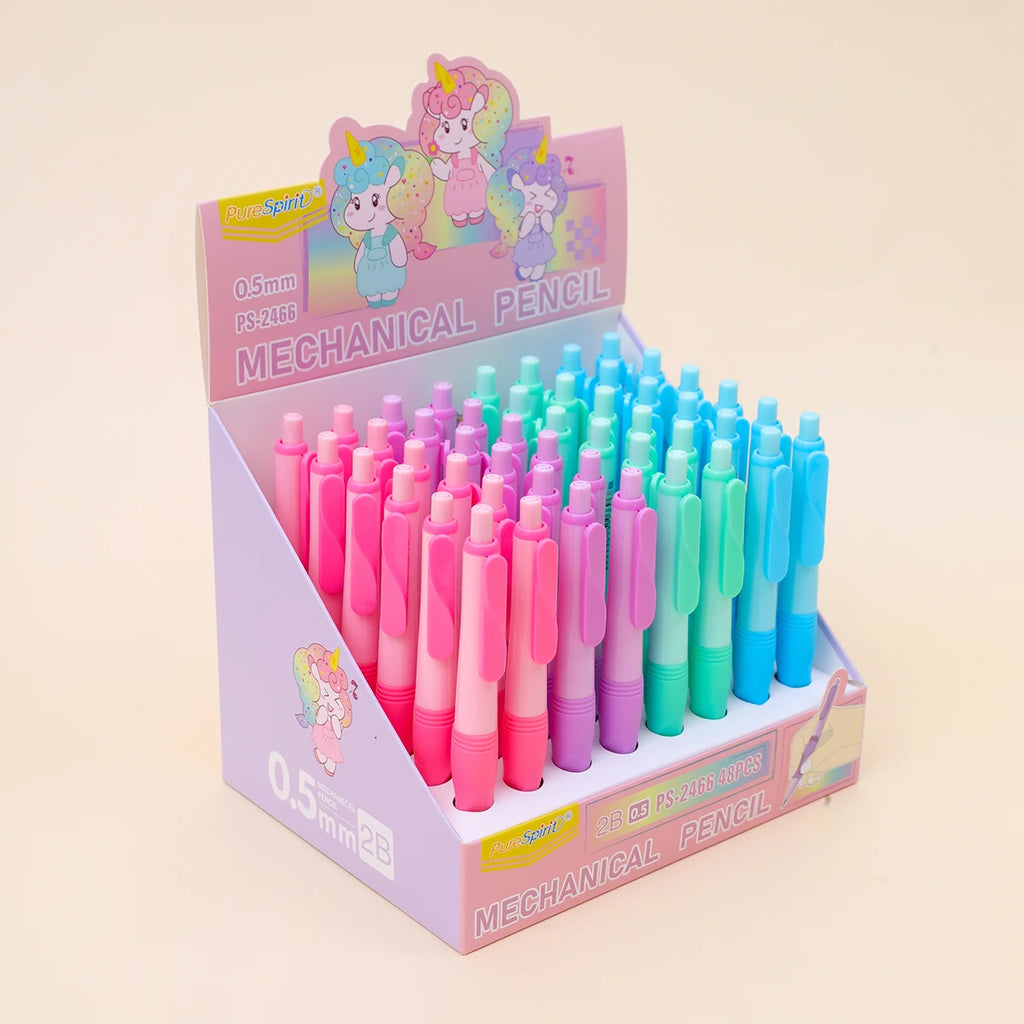 Cute Mechanical Pencils Set 2B Pencil 0.5/0.7/ 2.0 mm Automatic Pencil for Drawing Writing Sketching Kawaii School Supplies bulk