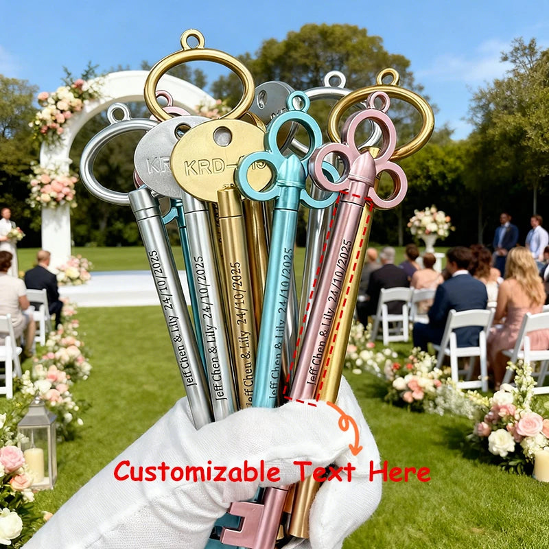 50PCS Bridesmaid Proposal Gifts Personalized Wedding Gel Pens for Guests Custom Calligraphy Pen, Memorable Wedding Party Favors